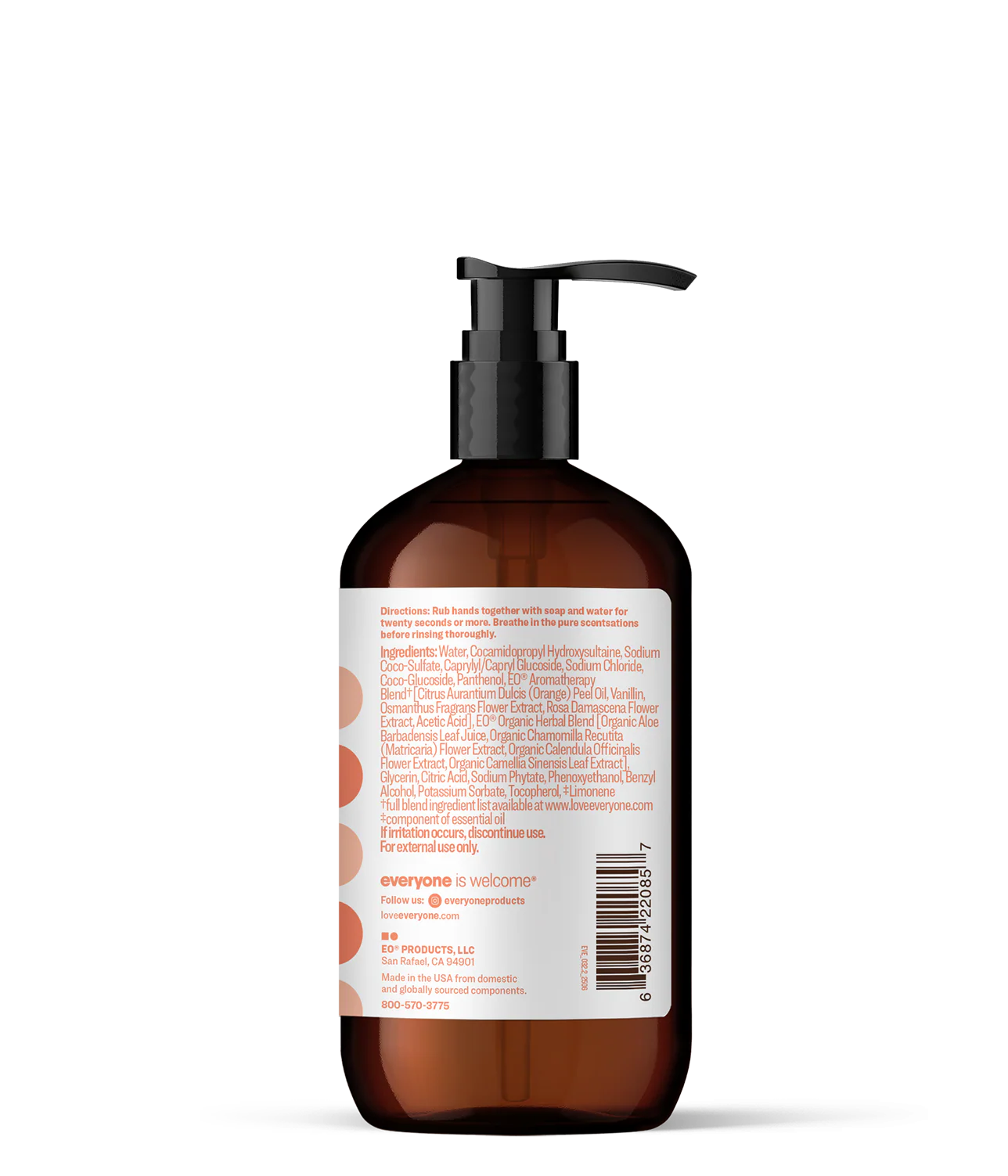 Apricot + Vanilla Hand Soap 12.75 oz Case Pack of 6 - Image 3
