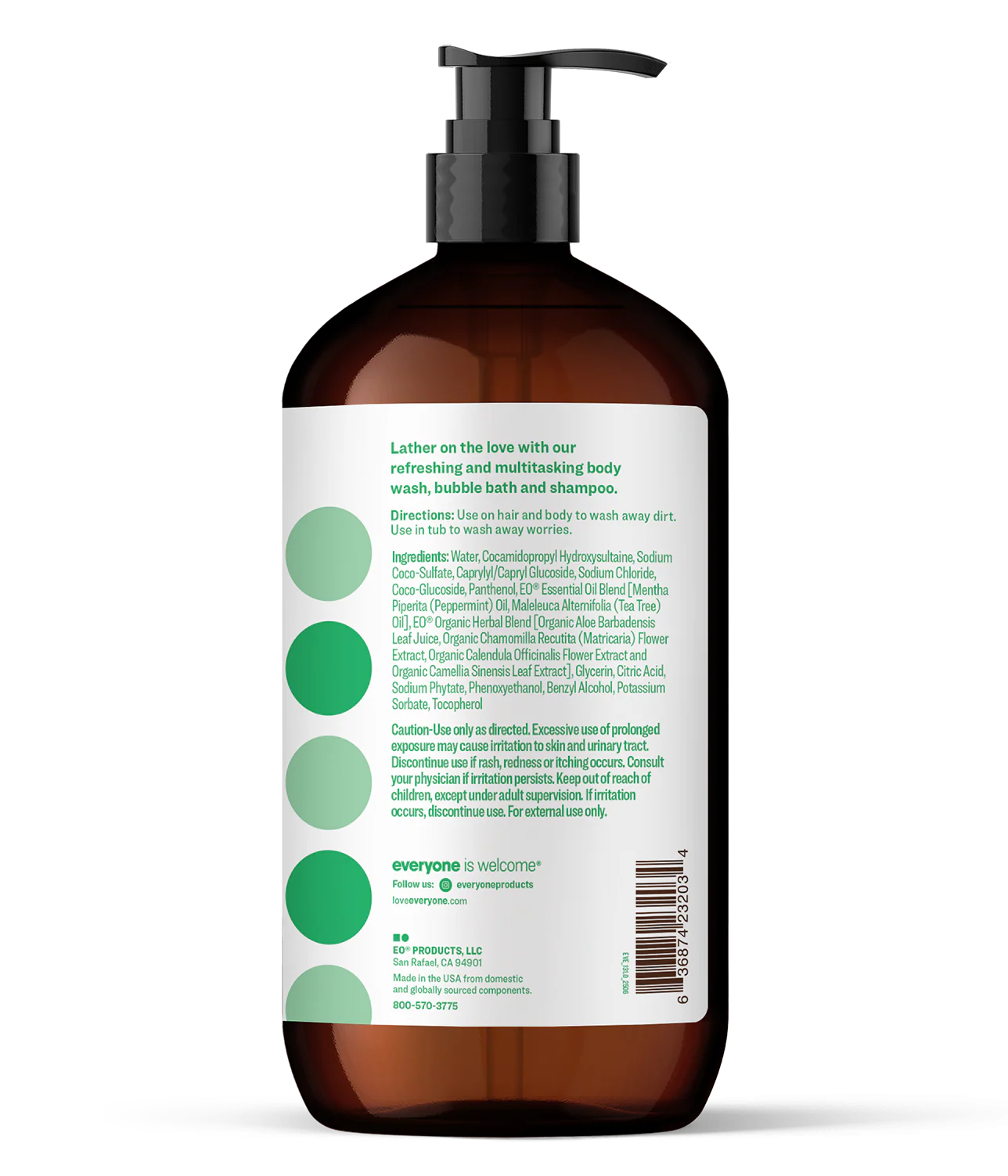 Peppermint + Tea Tree 3in1 Soap 32 oz Case Pack of 6 - Image 8