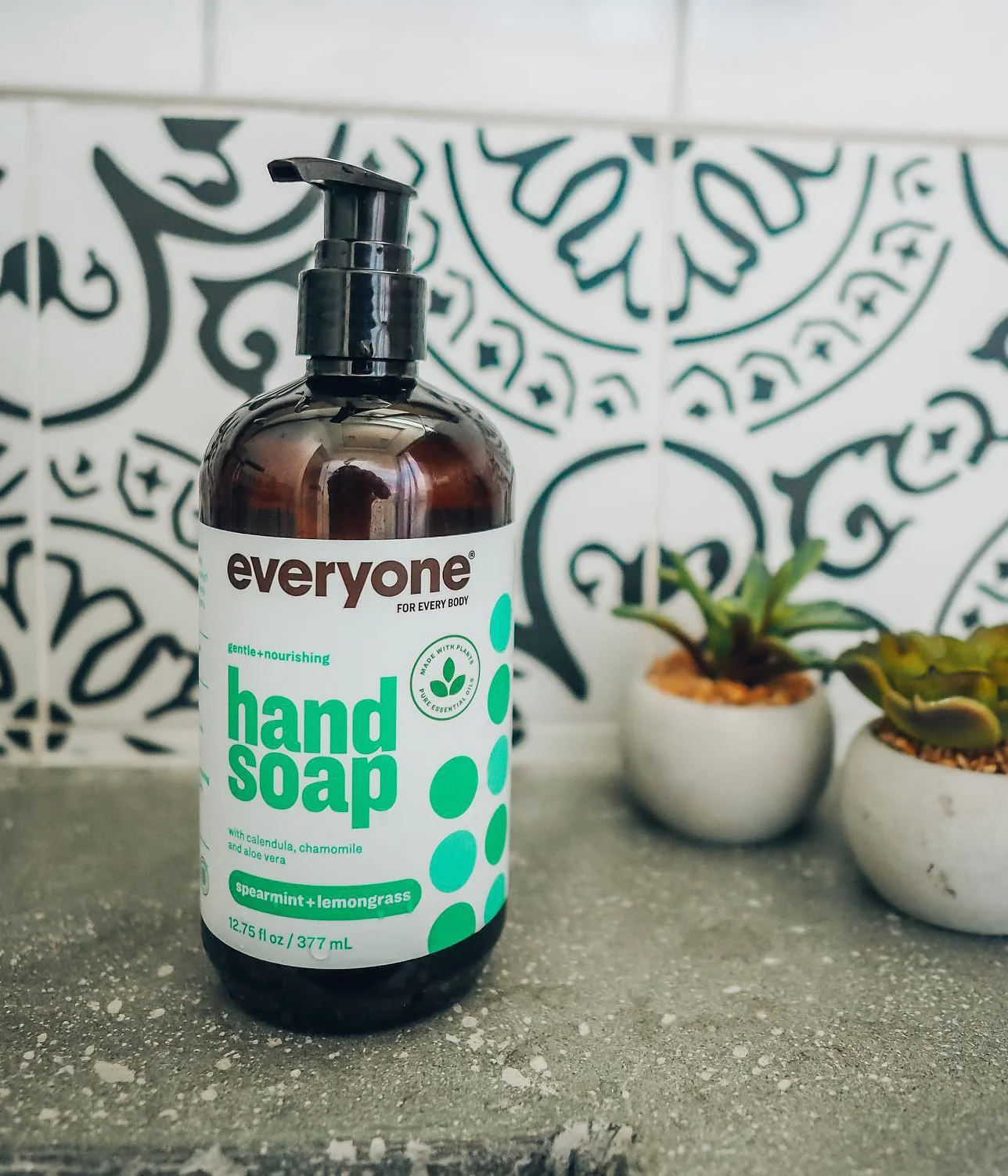 Spearmint + Lemongrass Hand Soap 12.75 oz Case Pack of 6 - Image 3